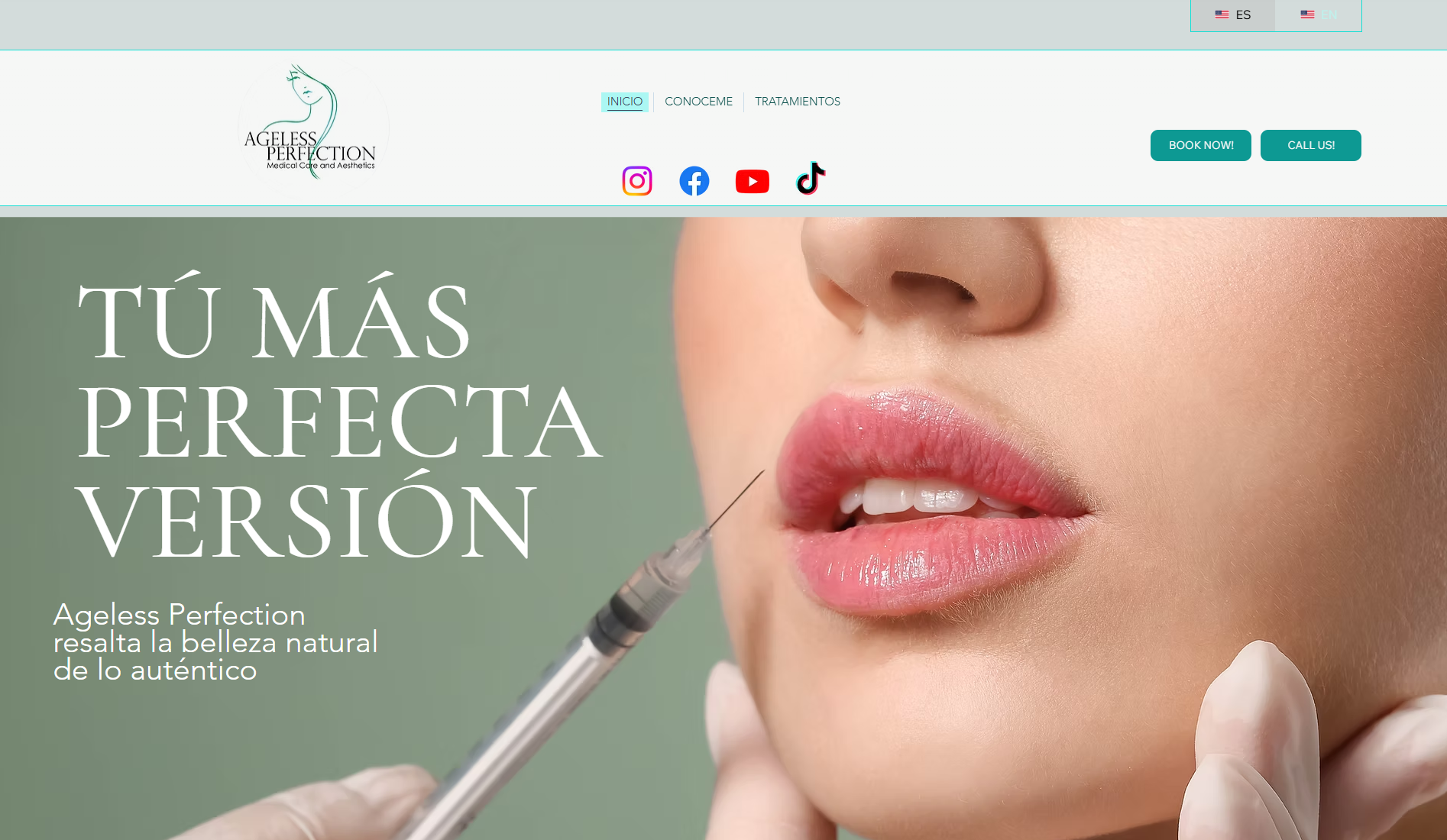Ageless Perfection — original website before Level Digital